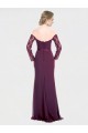 Soft Chiffon & Lace Mermaid Long Long Sleeves Low Back Bridesmaid Dress Sheffield