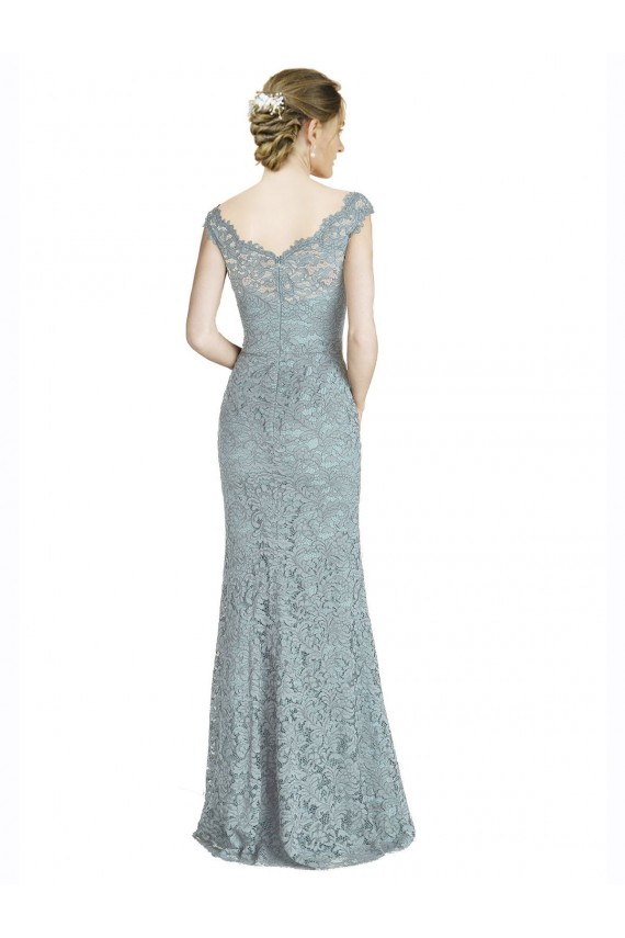 Lace Mermaid Long Cap Sleeves Prom Dress / Bridesmaid Dress Sheffield