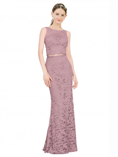 Lace Mermaid Long Sleeveless Prom Dress / Bridesmaid Dress Sheffield