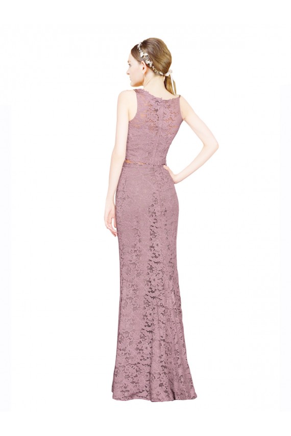 Lace Mermaid Long Sleeveless Prom Dress / Bridesmaid Dress Sheffield