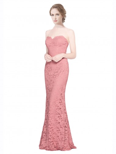 Lace Mermaid Long Sleeveless Formal Dress / Bridesmaid Dress Sheffield