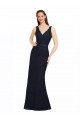 Lace Sheath Sheath Sleeveless Dark Navy Bridesmaid Dress Sheffield