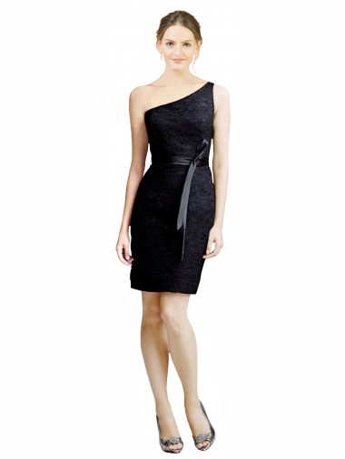 Lace A-Line Knee Length Sleeveless Open Back Bridesmaid Dress Sheffield