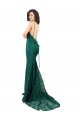 Lace Mermaid Long Sleeveless Open Back Black Tie Evening Gown / Prom Dress / Bridesmaid Dress Sheffield
