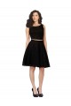 Lace A-Line Knee Length Sleeveless Black Cocktail Dresses Sheffield