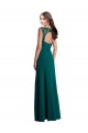 Soft Chiffon & Lace A-Line Long Sleeveless V-Neck Open Back Bridesmaid Dresses Sheffield