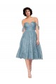 Lace A-Line Knee Length Sleeveless Keyhole Back Bridesmaid Dress Sheffield
