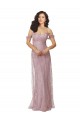 Lace A-Line Long Sleeveless Criss Cross Back Bridesmaid Dress Sheffield