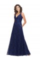 Lace A-Line Long Sleeveless Low Back Bridesmaid Dress Sheffield