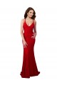 Lace Mermaid Long Sleeveless Low Back Formal Dress / Bridesmaid Dress Sheffield