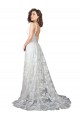 Lace A-Line Chapel Train Sleeveless Low Back Wedding Dress Sheffield