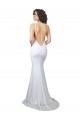 Lace Mermaid Sweep Train Sleeveless Backless Wedding Dress Sheffield
