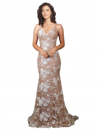 Lace Mermaid Sweep Train Sleeveless Open Back Wedding Dress Sheffield