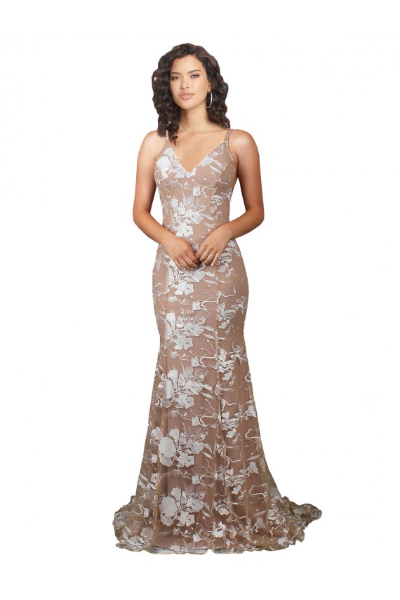 Lace Mermaid Sweep Train Sleeveless Open Back Wedding Dress Sheffield