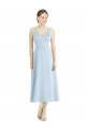 Satin A-Line Tea Length Sleeveless Bridesmaid Dress Sheffield