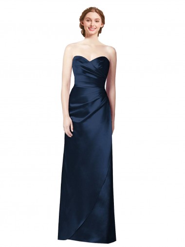 Satin Long Sleeveless Bridesmaid Dress Sheffield