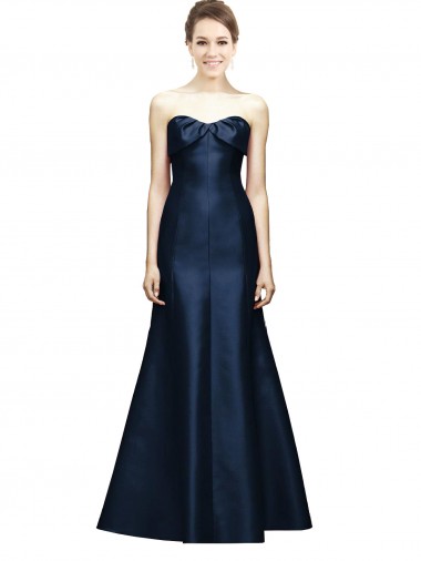 Satin Mermaid Long Sleeveless Bridesmaid Evening Dress Sheffield