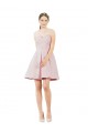Satin A-Line Knee Length Sleeveless Evening Gown / Bridesmaid Dress Sheffield