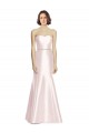 Satin Mermaid Long Sleeveless Bridesmaid Dress Sheffield