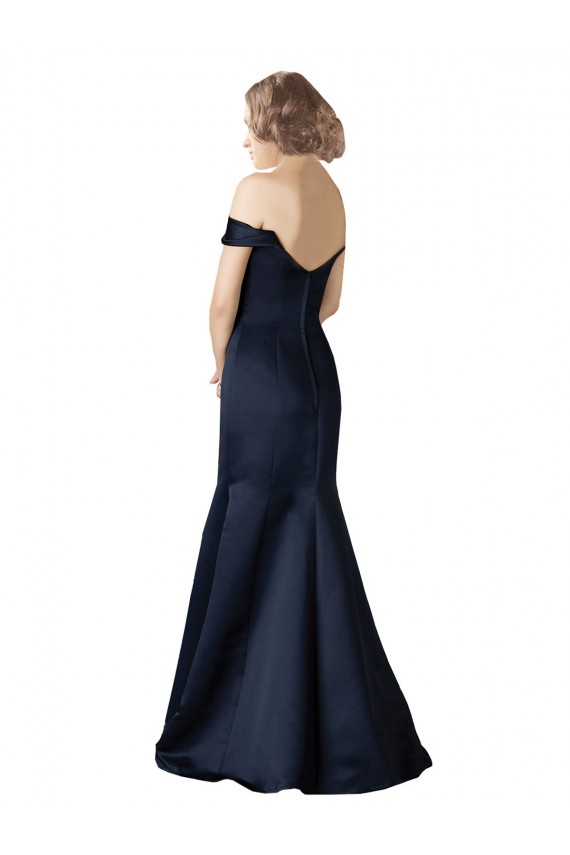 Satin Mermaid Long Cap Sleeves Prom Dress / Bridesmaid Dress Sheffield