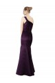 Satin Mermaid Long Sleeveless Grape Prom Dresses Sheffield