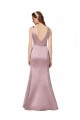 Satin Sheath Long Sleeveless V-Back Formal Evening Gown / Prom Dress / Bridesmaid Dress Sheffield