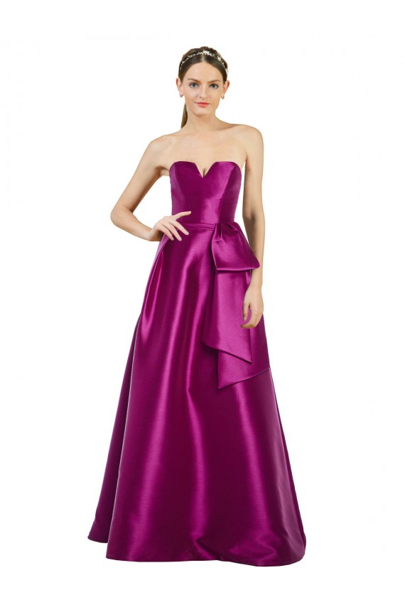 Satin Long Sleeveless Prom Dress / Bridesmaid Dress Sheffield