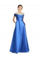 Satin A-Line Long Sleeveless Black Tie Evening Gown / Prom Dress / Bridesmaid Dress Sheffield