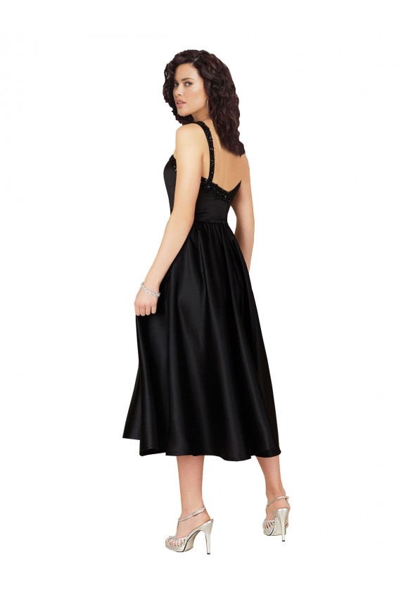 Satin A-Line Knee Length Sleeveless Prom Dress / Bridesmaid Dress Sheffield