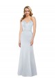 Satin Sheath Long Sleeveless Low Back Formal Evening Gown / Prom Dress / Bridesmaid Dress Sheffield