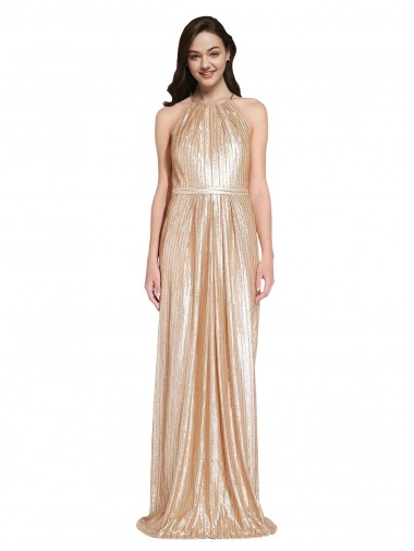 Sequin Sheath Long Sleeveless Formal Evening Gown / Prom Dress / Bridesmaid Dress Sheffield