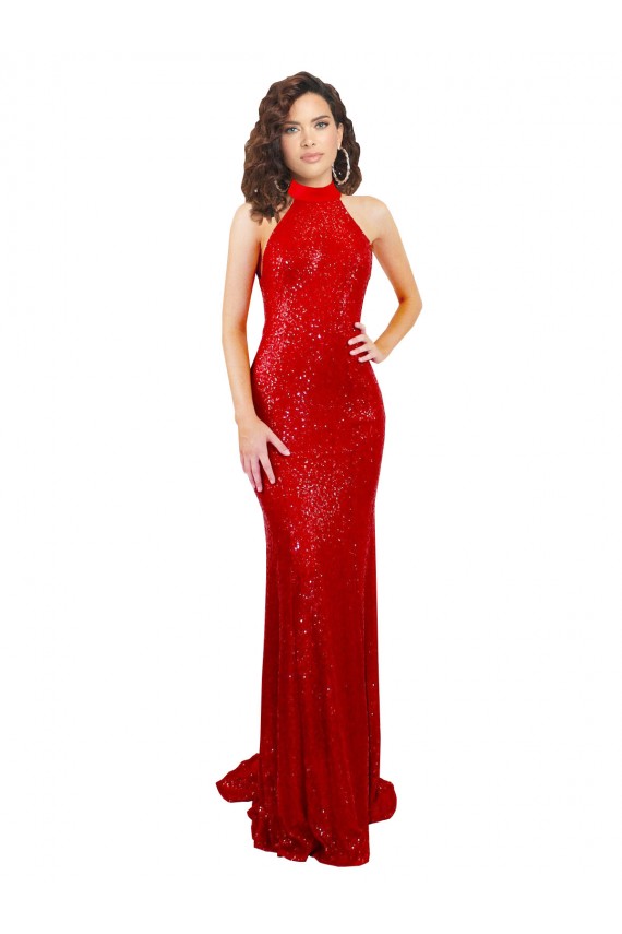 Sequin Mermaid Long Sleeveless Open Back Formal Evening Gown / Prom Dress / Bridesmaid Dress Sheffield