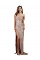 Sequin Mermaid Long Sleeveless Low Back High Slit Prom Dresses Sheffield