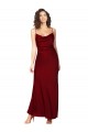 Silk like Satin Sheath Long Sleeveless Low Back Black Tie Evening Gown / Prom Dress / Bridesmaid Dress Sheffield