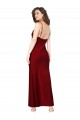 Silk like Satin Sheath Long Sleeveless Low Back Black Tie Evening Gown / Prom Dress / Bridesmaid Dress Sheffield
