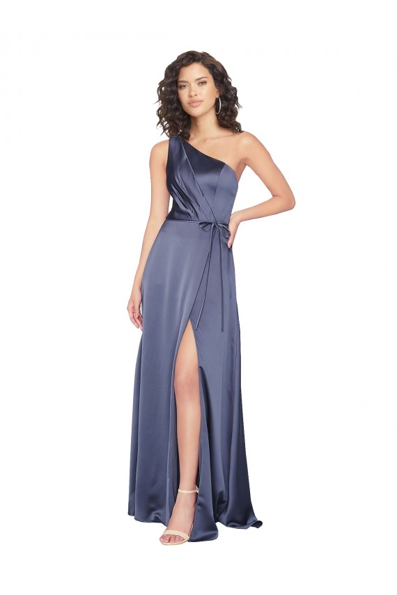 Silk like Satin Long A-Line Sleeveless Formal Evening Gown / Prom Dress / Bridesmaid Dress Sheffield