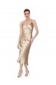 Silk like Satin A-Line Midi Length Sleeveless Formal Evening Gown / Prom Dress / Bridesmaid Dress Sheffield