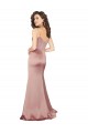 Silk like Satin Sheath Long Sleeveless V-Back Black Tie Evening Gown / Prom Dress / Bridesmaid Dress Sheffield