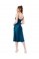 Silk like Satin A-Line Midi Length Sleeveless Low Back Prom Dress / Bridesmaid Dress Sheffield