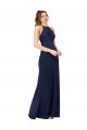 Silk like Satin Sheath Long Sleeveless Criss Cross Back Formal Evening Gown / Prom Dress / Bridesmaid Dress Sheffield