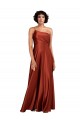 Silk like Satin Long A-Line Sleeveless Black Tie Evening Gown / Prom Dress / Bridesmaid Dress Sheffield