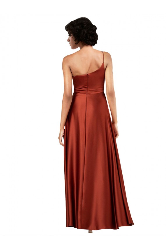Silk like Satin Long A-Line Sleeveless Black Tie Evening Gown / Prom Dress / Bridesmaid Dress Sheffield