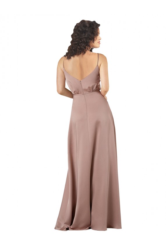 Silk like Satin A-Line Long Sleeveless Formal Evening Gown / Bridesmaid Dress Sheffield