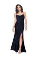 Silk like Satin A-Line Long Sleeveless Black Tie Evening Gown / Prom Dress / Bridesmaid Dress Sheffield
