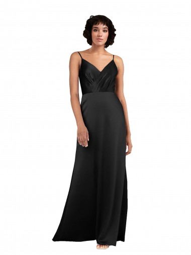 Silk like Satin Column Long Sleeveless Formal Evening Gown / Prom Dress / Bridesmaid Dress Sheffield