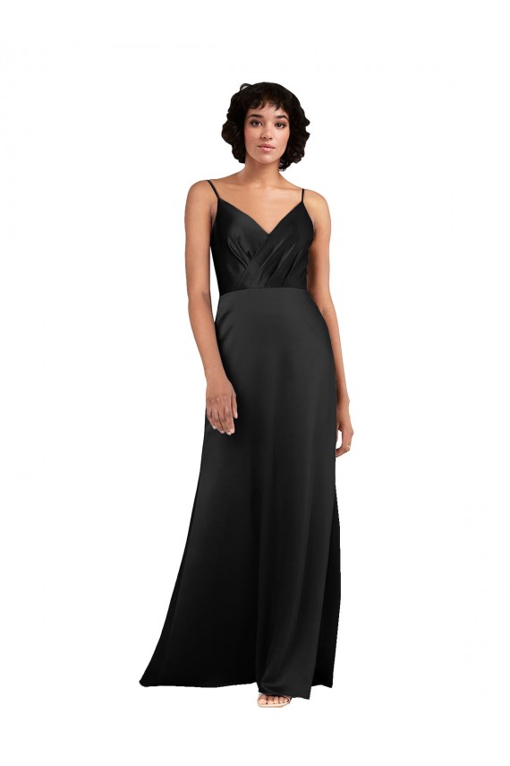 Silk like Satin Column Long Sleeveless Formal Evening Gown / Prom Dress / Bridesmaid Dress Sheffield