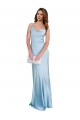 Silk like Satin Sheath Sheath Sleeveless Light Sky Blue Formal Evening Gown / Prom Dress / Bridesmaid Dress Sheffield