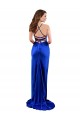 Silk like Satin Sheath Long Sleeveless Criss Cross Open Back Formal Evening Gown / Prom Dress / Bridesmaid Dress Sheffield