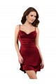 Silk like Satin Sheath Midi Length Sleeveless Criss Cross Open Back Formal Evening Gown / Prom Dress / Bridesmaid Dress Sheffield