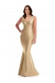 Silk like Satin Mermaid Long Sleeveless V-Back Formal Plus Size Evening Gown / Prom Dress / Bridesmaid Dress Sheffield